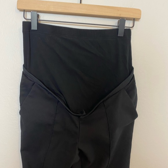 Seraphine Slim Leg Black Maternity Pants – Over Bump (size 2 fits like 0) - Picture 3 of 9